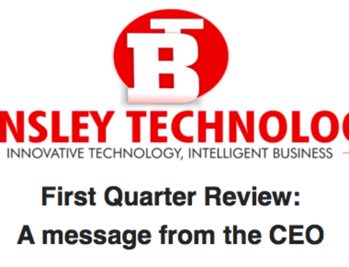 First Quarter Review: A message from the CEO